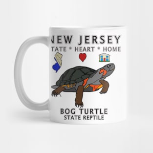 New Jersey - Bog Turtle - State, Heart, Home - state symbols Mug